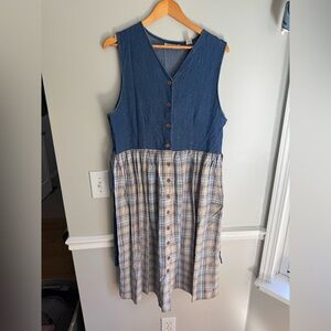Karen Scott Blue Denim Top Dress